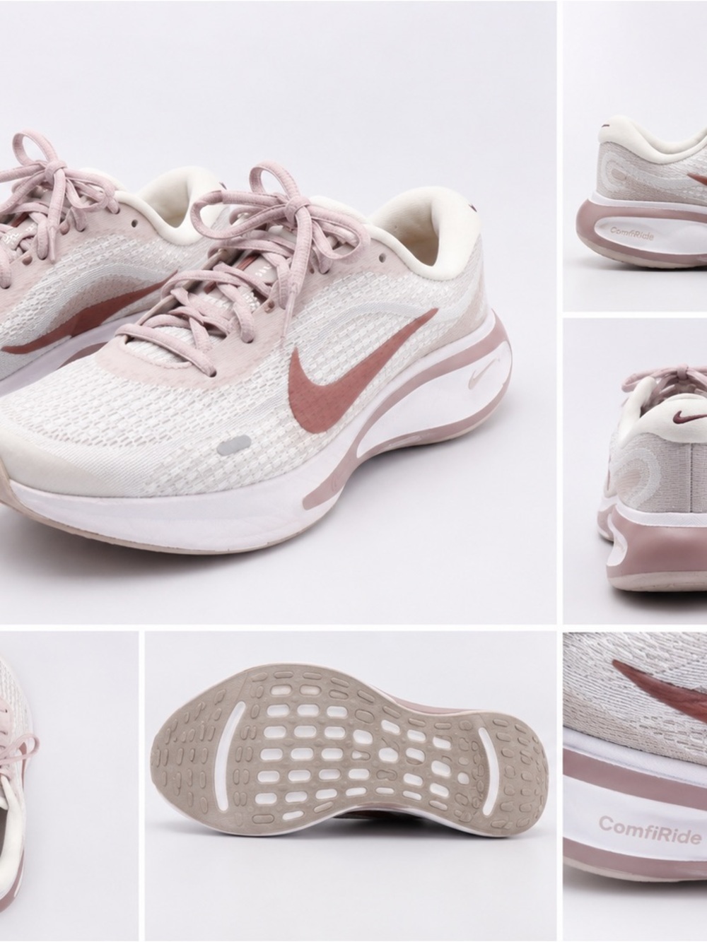 Nike Women’s Sneakers in Blush Pink and White